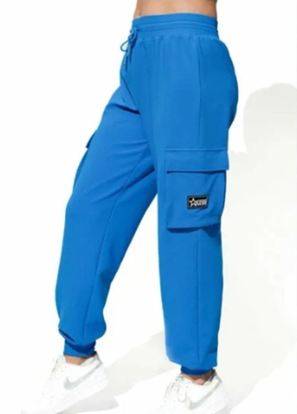 EleVen Venus Williams Hot Shot Ribbed Jogger Track Pants Arctic Blue Small NWT